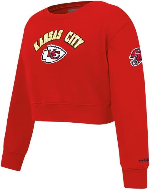 imagePro Standard Big Girls NFL Classic Essentials Crewneck SweatshirtRed