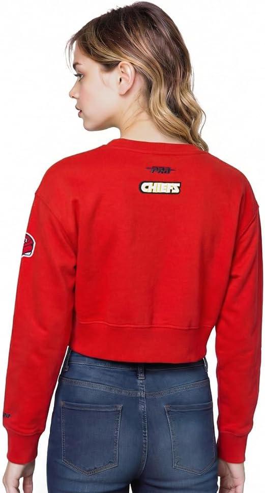 imagePro Standard Big Girls NFL Classic Essentials Crewneck SweatshirtRed