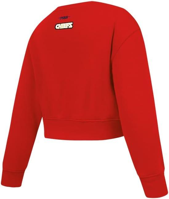 imagePro Standard Big Girls NFL Classic Essentials Crewneck SweatshirtRed