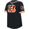 Pro Standard Big Boys NFL Cincinnati Bengals Mesh Button Down Mesh Top Black/Orange L