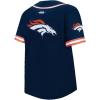 Pro Standard Big Boys NFL Denver Broncos Mesh Button Down Mesh Top Midnight Navy/Orange S