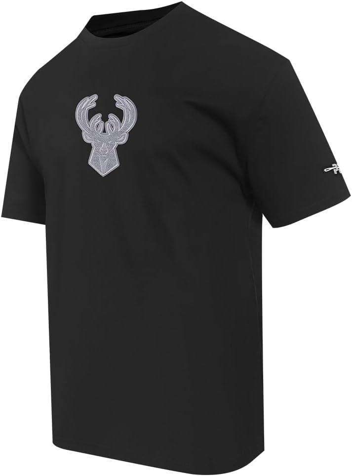 imagePro Standard Mens NBA Reverse French Terry Cotton Short Sleeve TeeBlack