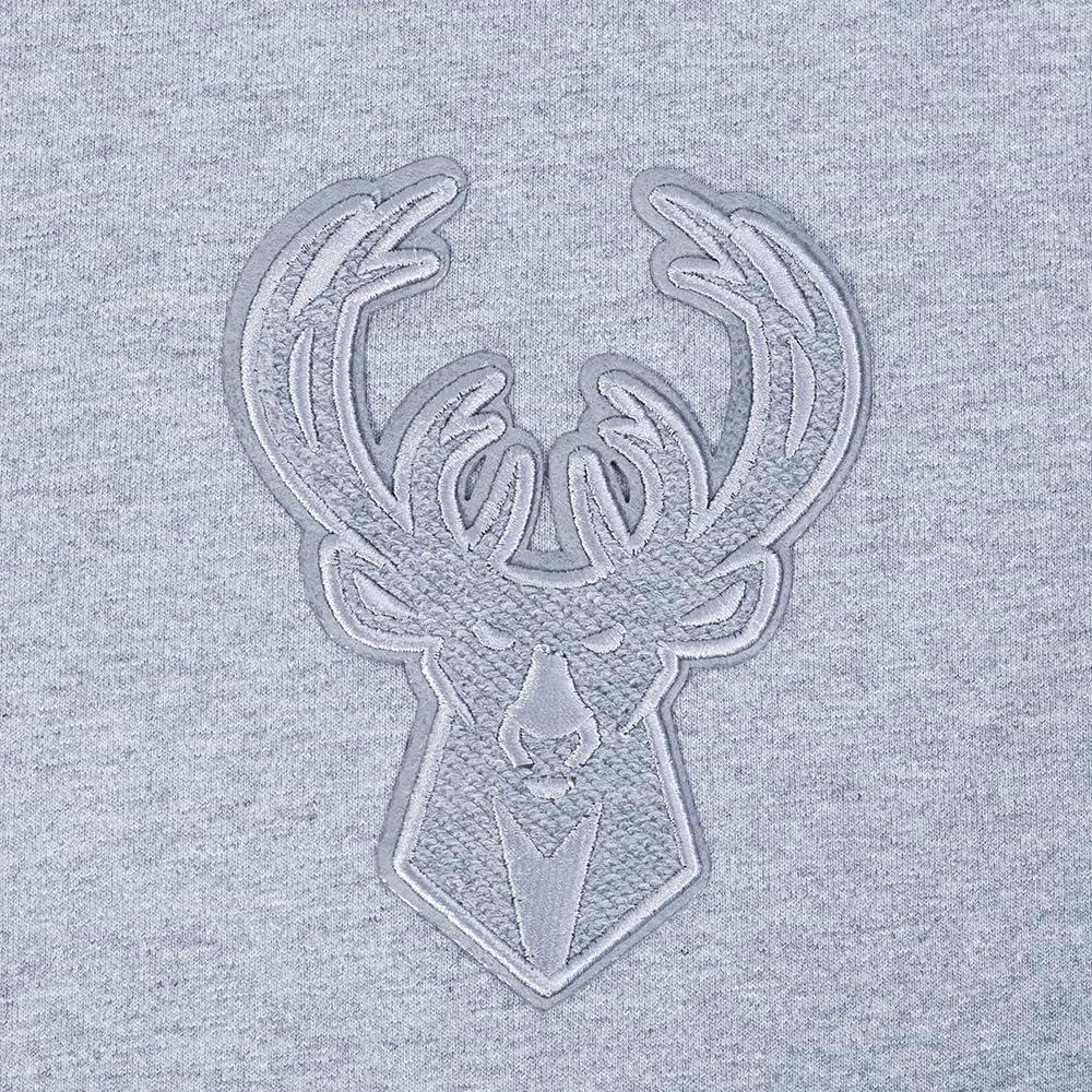 imagePro Standard Mens NBA Reverse French Terry Cotton Short Sleeve TeeDark Heather Gray