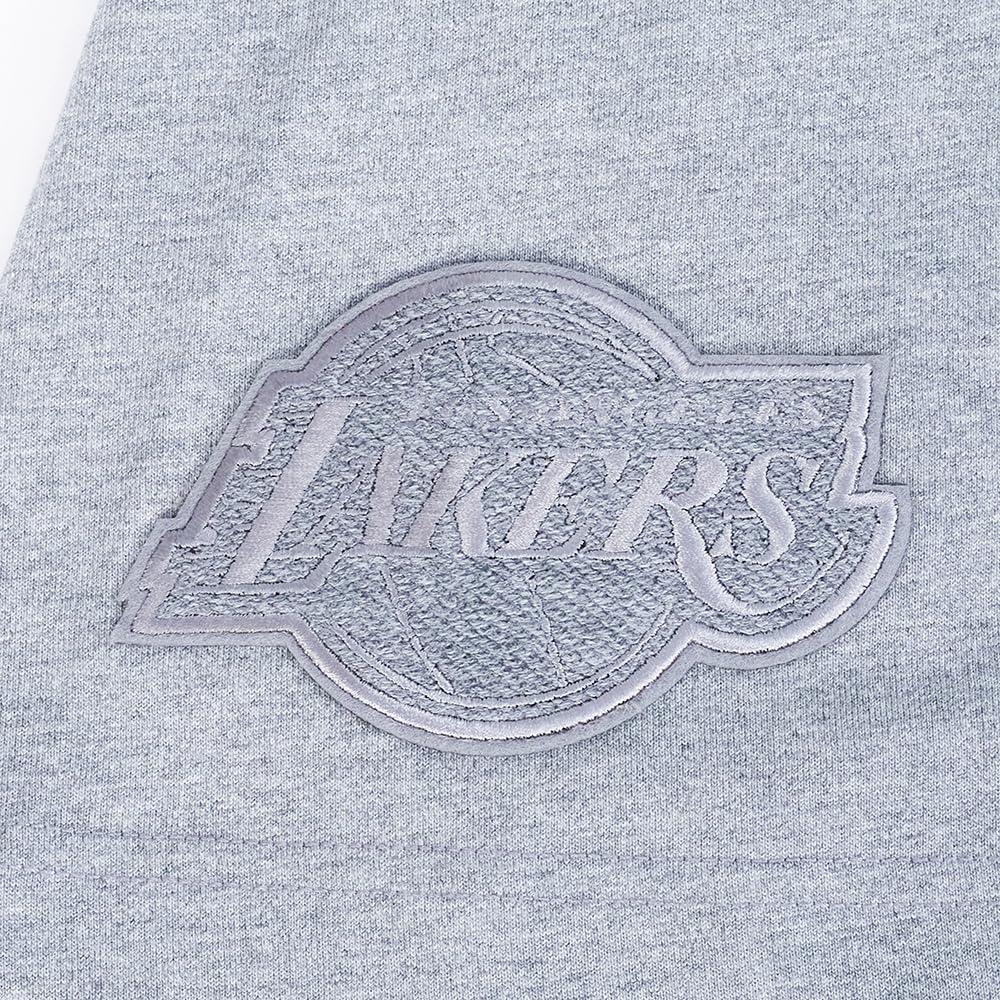 imagePro Standard Mens NBA Reverse French Terry Cotton Short Sleeve TeeDark Heather Gray