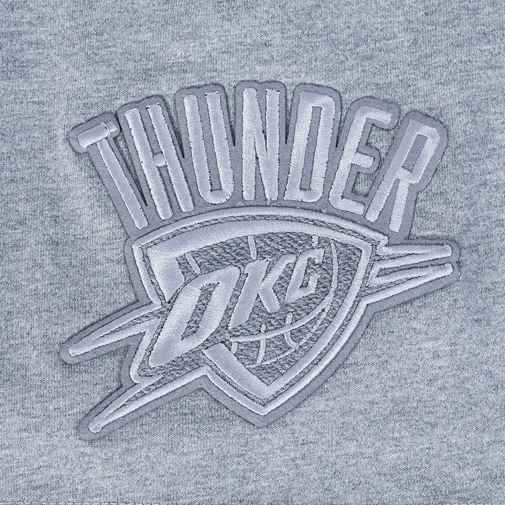 imagePro Standard Mens NBA Reverse French Terry Cotton Short Sleeve TeeDark Heather Gray