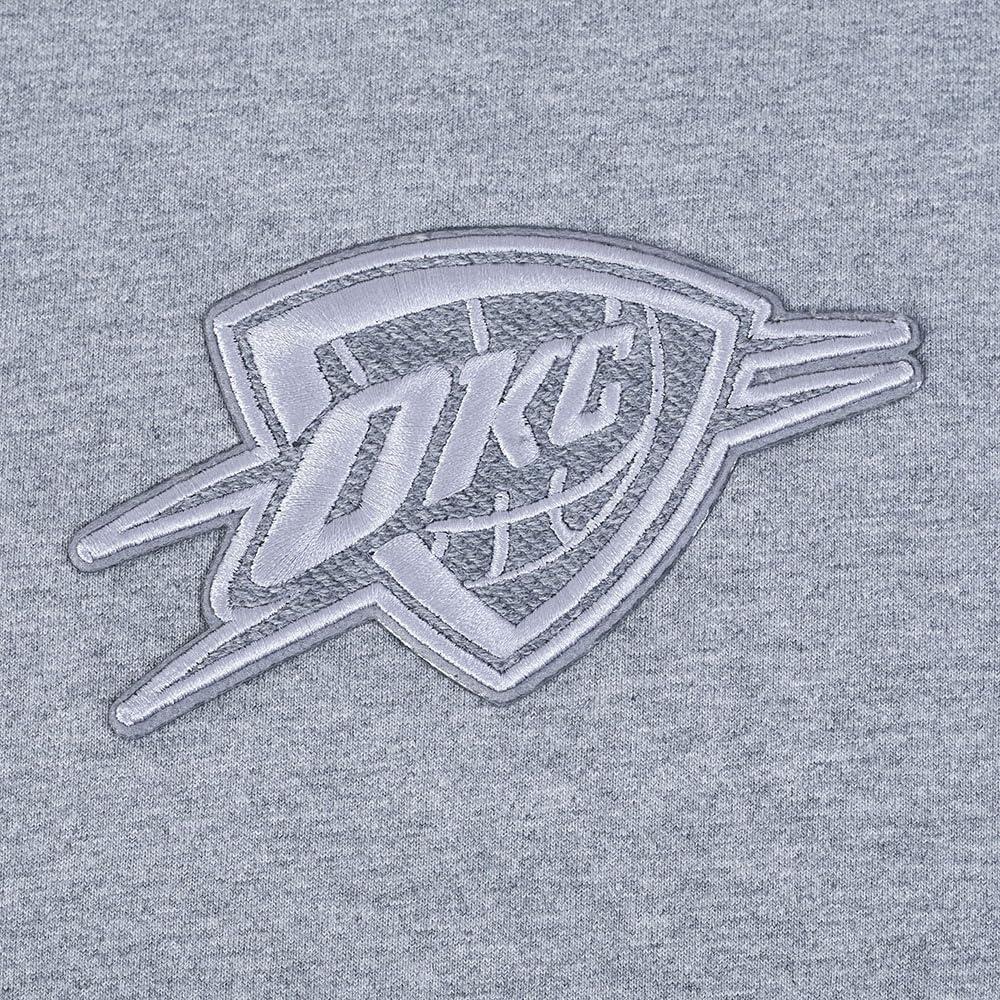 imagePro Standard Mens NBA Reverse French Terry Cotton Short Sleeve TeeDark Heather Gray