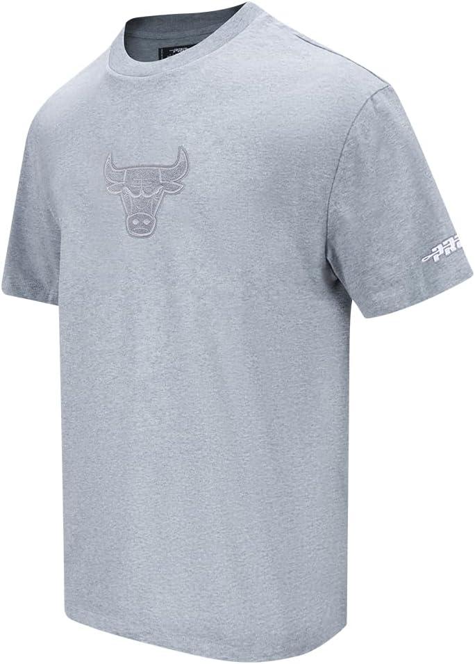imagePro Standard Mens NBA Reverse French Terry Cotton Short Sleeve TeeDark Heather Gray