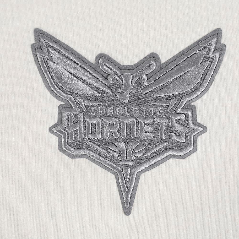 imagePro Standard Mens NBA Reverse French Terry Cotton Short Sleeve TeeEggshell