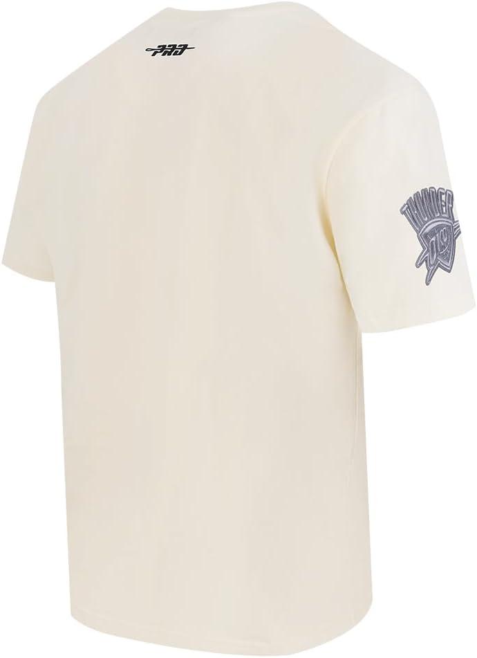 imagePro Standard Mens NBA Reverse French Terry Cotton Short Sleeve TeeEggshell