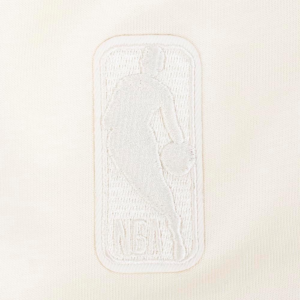 imagePro Standard Mens NBA Reverse French Terry Cotton Short Sleeve TeeEggshell