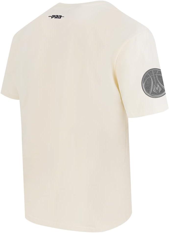 imagePro Standard Mens NBA Reverse French Terry Cotton Short Sleeve TeeEggshell