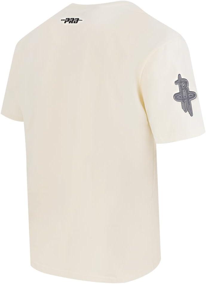 imagePro Standard Mens NBA Reverse French Terry Cotton Short Sleeve TeeEggshell