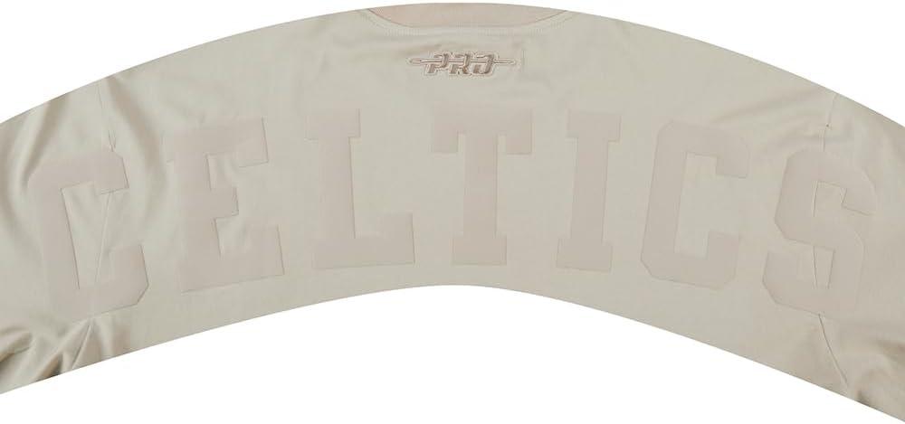 imagePro Standard Mens NBA Reverse French Terry Cotton Short Sleeve TeeEggshell