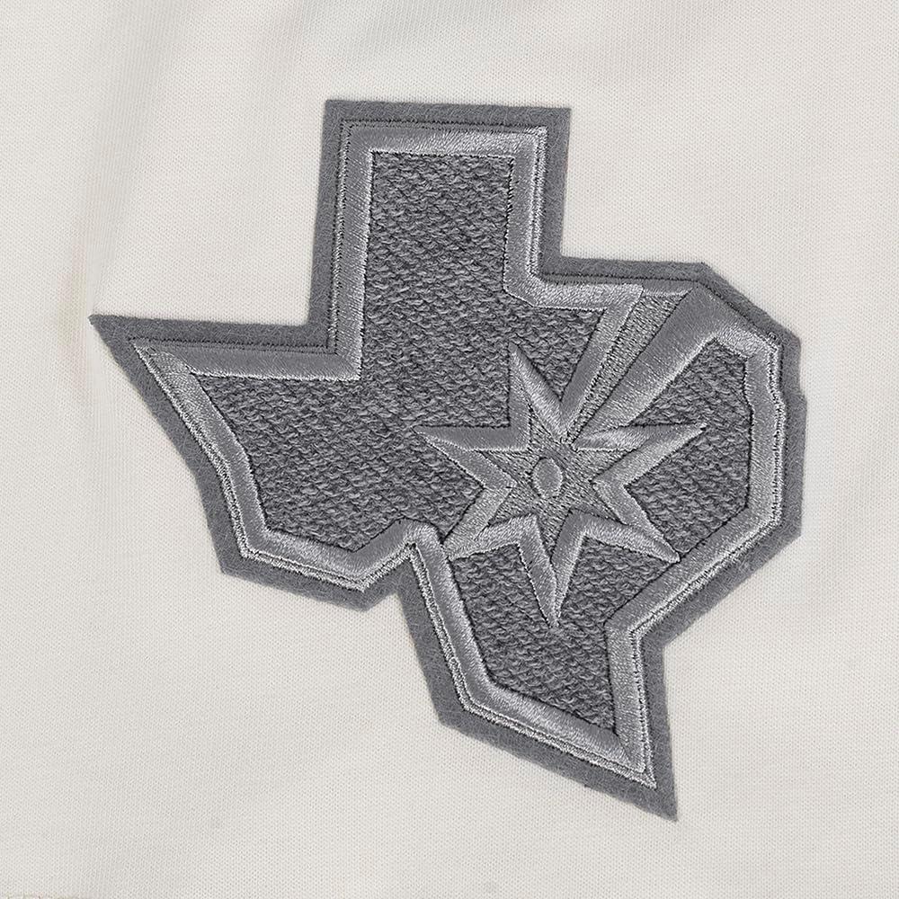 imagePro Standard Mens NBA Reverse French Terry Cotton Short Sleeve TeeEggshell