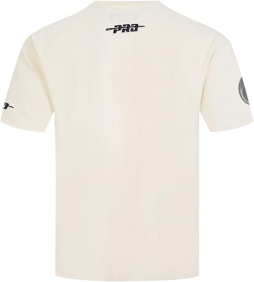 imagePro Standard Mens NBA Reverse French Terry Cotton Short Sleeve TeeEggshell