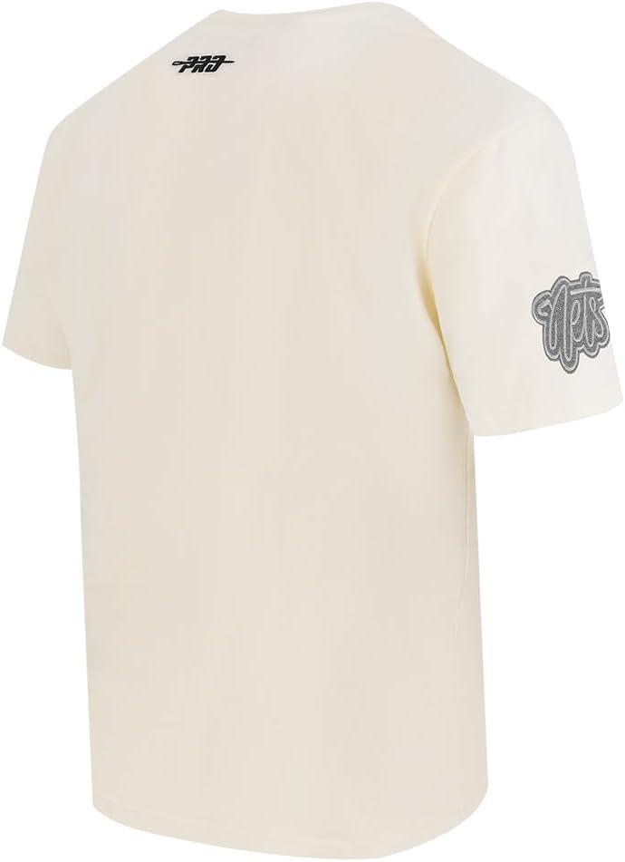 imagePro Standard Mens NBA Reverse French Terry Cotton Short Sleeve TeeEggshell