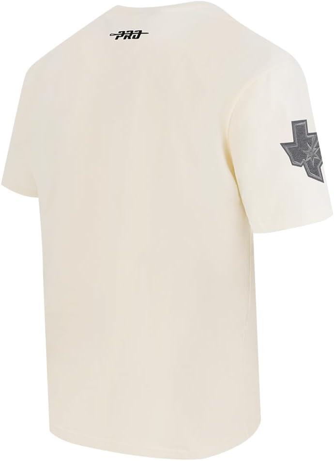 imagePro Standard Mens NBA Reverse French Terry Cotton Short Sleeve TeeEggshell