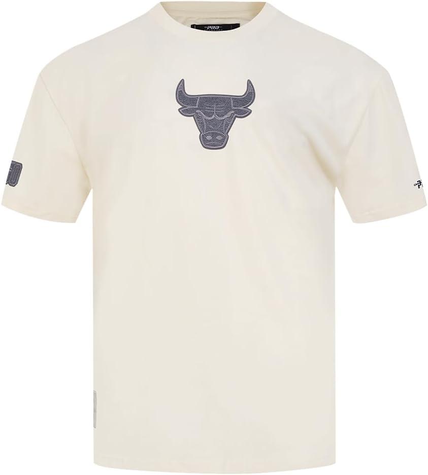 imagePro Standard Mens NBA Reverse French Terry Cotton Short Sleeve TeeEggshell