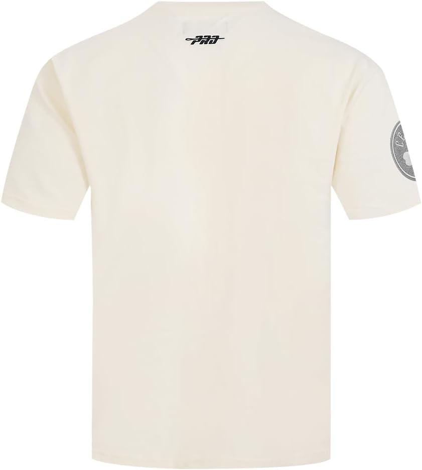imagePro Standard Mens NBA Reverse French Terry Cotton Short Sleeve TeeEggshell