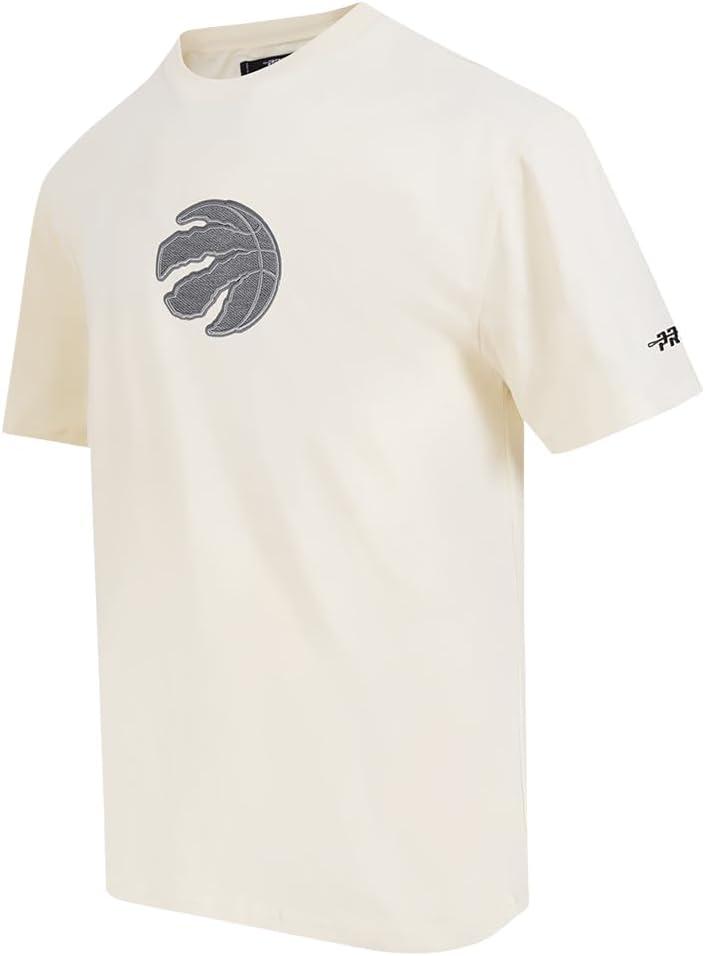 imagePro Standard Mens NBA Reverse French Terry Cotton Short Sleeve TeeEggshell