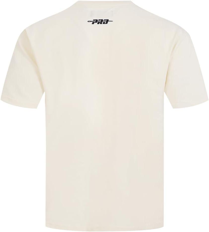 imagePro Standard Mens NBA Reverse French Terry Cotton Short Sleeve TeeEggshell