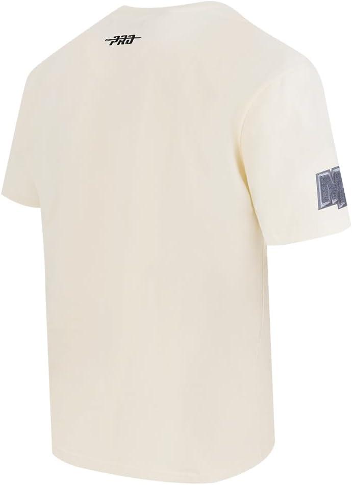 imagePro Standard Mens NBA Reverse French Terry Cotton Short Sleeve TeeEggshell