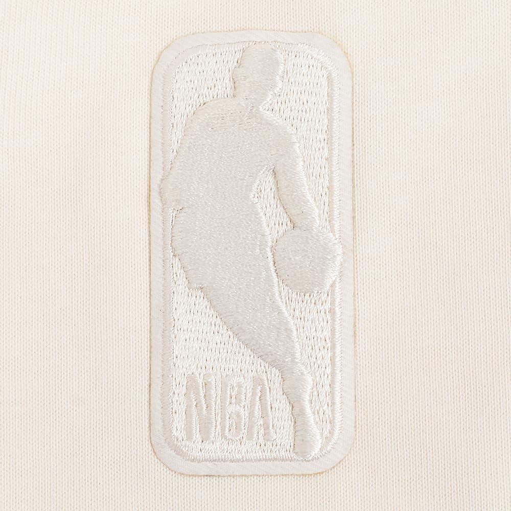 imagePro Standard Mens NBA Reverse French Terry Cotton Short Sleeve TeeEggshell