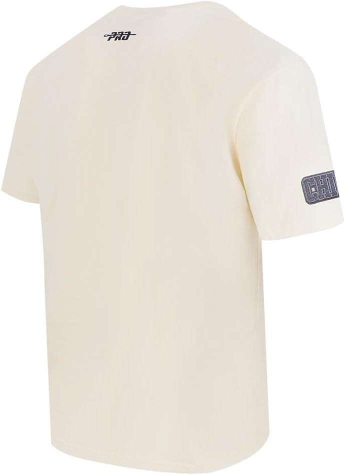 imagePro Standard Mens NBA Reverse French Terry Cotton Short Sleeve TeeEggshell