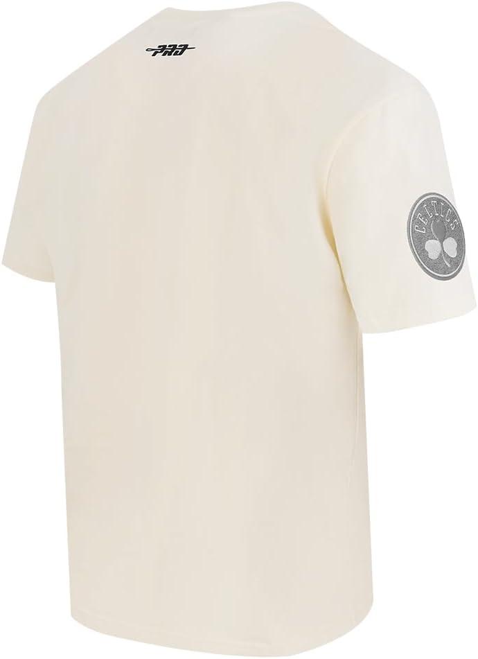 imagePro Standard Mens NBA Reverse French Terry Cotton Short Sleeve TeeEggshell
