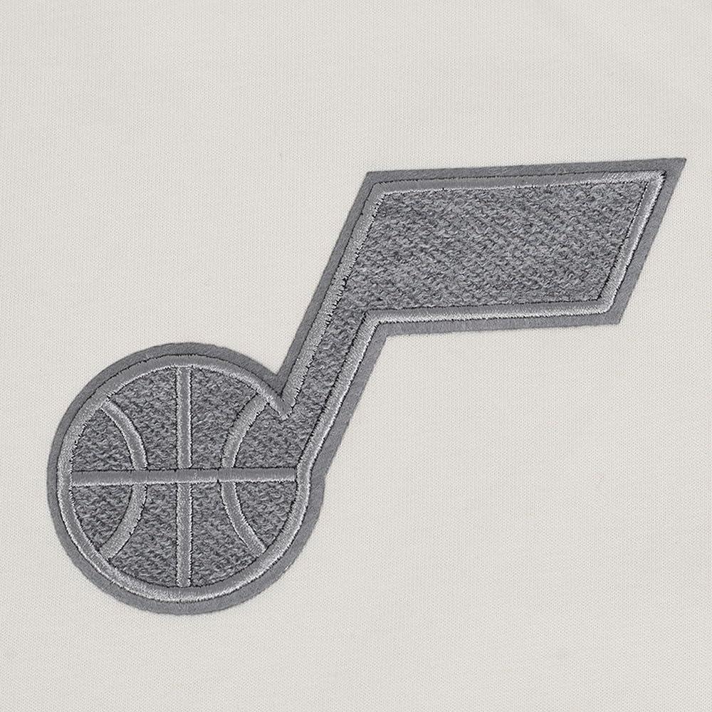 imagePro Standard Mens NBA Reverse French Terry Cotton Short Sleeve TeeEggshell