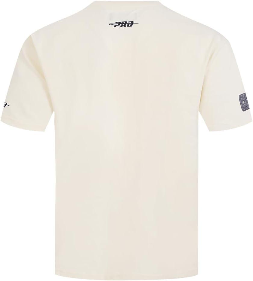 imagePro Standard Mens NBA Reverse French Terry Cotton Short Sleeve TeeEggshell