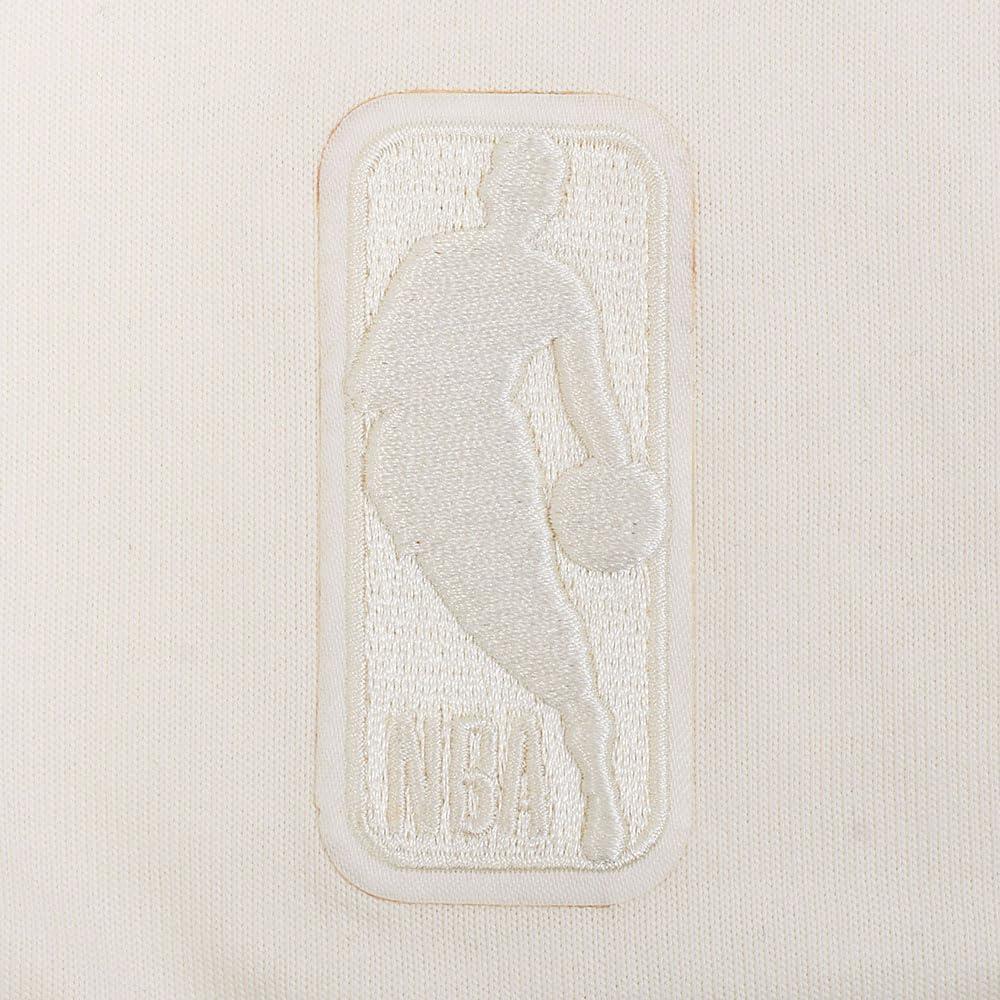 imagePro Standard Mens NBA Reverse French Terry Cotton Short Sleeve TeeEggshell