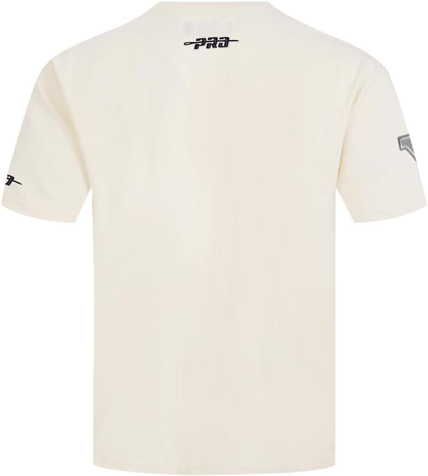 imagePro Standard Mens NBA Reverse French Terry Cotton Short Sleeve TeeEggshell