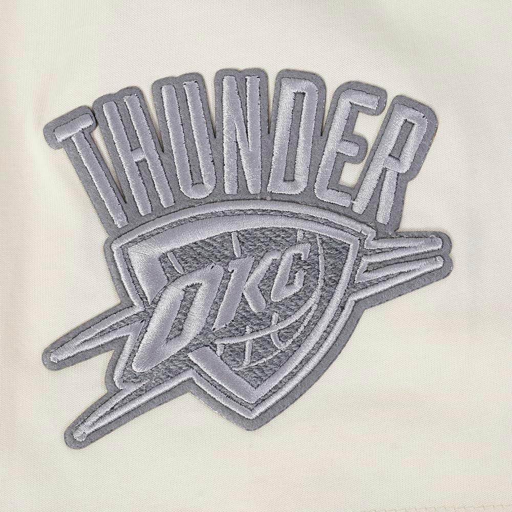 imagePro Standard Mens NBA Reverse French Terry Cotton Short Sleeve TeeEggshell