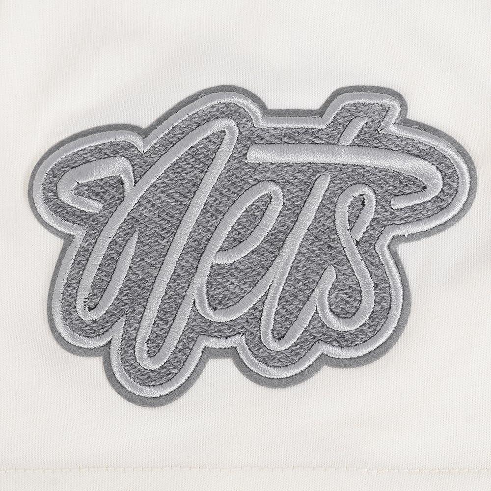 imagePro Standard Mens NBA Reverse French Terry Cotton Short Sleeve TeeEggshell
