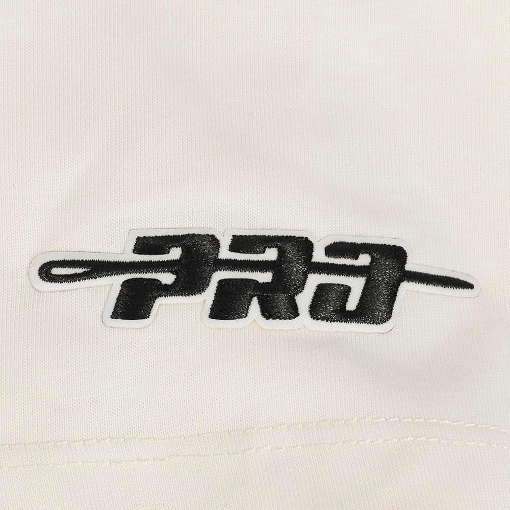 imagePro Standard Mens NBA Reverse French Terry Cotton Short Sleeve TeeEggshell