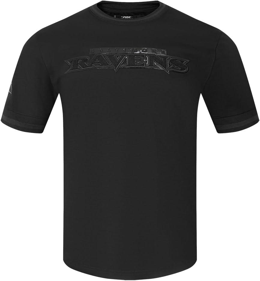 imagePro Standard Mens NFL Classic Cotton Short Sleeve TeeTriple Black