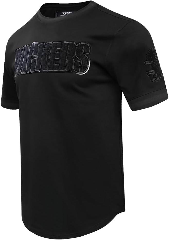 imagePro Standard Mens NFL Classic Cotton Short Sleeve TeeTriple Black