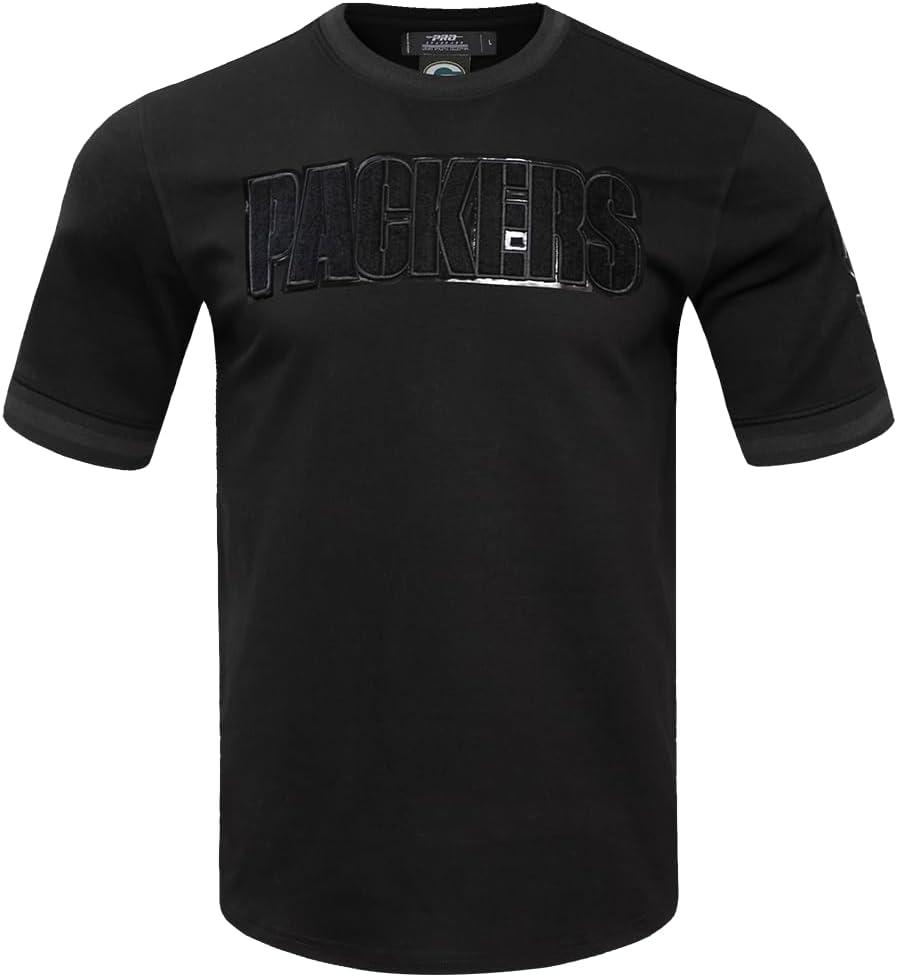 imagePro Standard Mens NFL Classic Cotton Short Sleeve TeeTriple Black