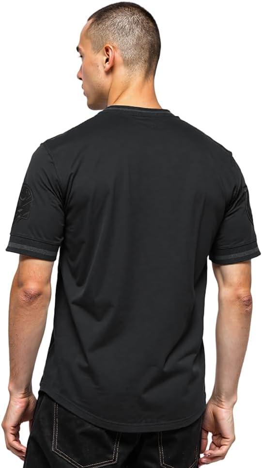 imagePro Standard Mens NFL Classic Cotton Short Sleeve TeeTriple Black