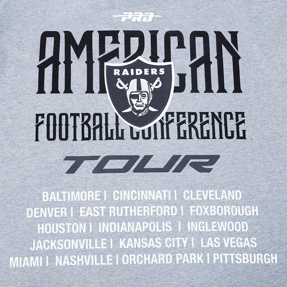 imagePro Standard Mens NFL Las Vegas Raiders City Tour 20 Short Sleeve Tee Dark Heather Gray M