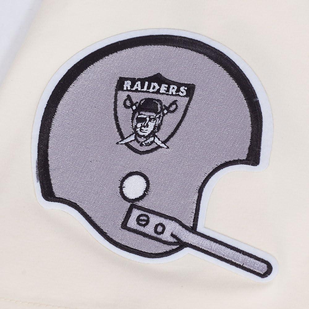 imagePro Standard Mens NFL Las Vegas Raiders Retro Cascade Shor Sleeve Tee EggshellBlack M