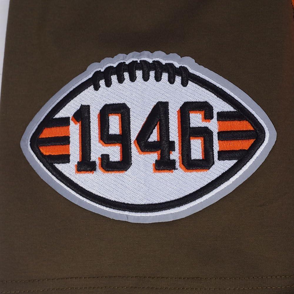 imagePro Standard Mens NFL Mashup Cotton Single Short Sleeve TeeBrown