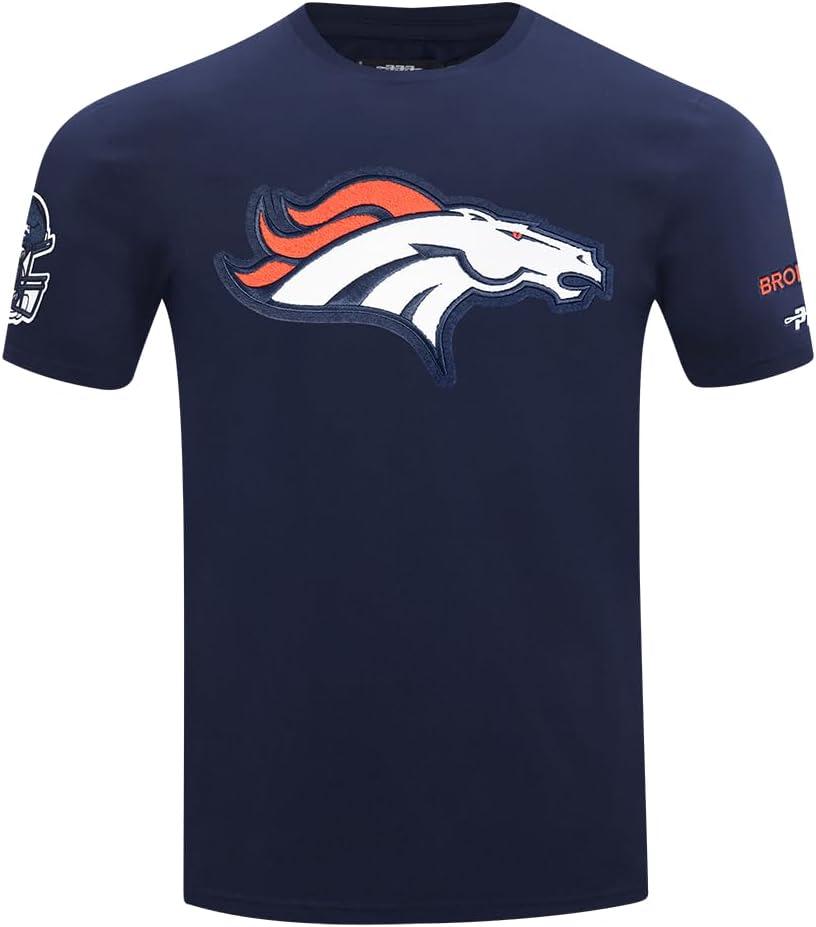 imagePro Standard Mens NFL Mashup Cotton Single Short Sleeve TeeMidnight Navy