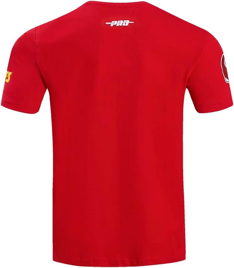 imagePro Standard Mens NFL Mashup Cotton Single Short Sleeve TeeRed