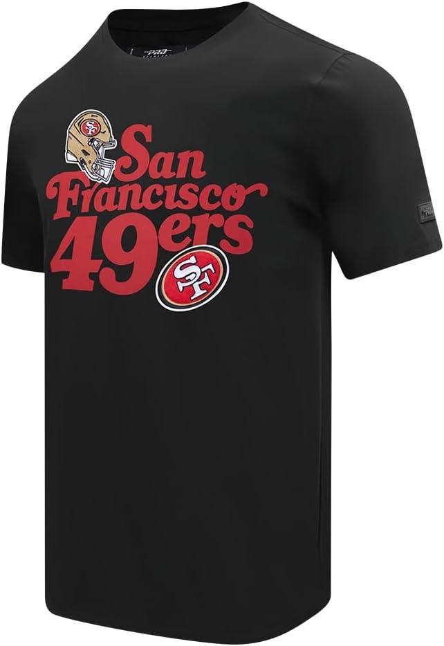 imagePro Standard Mens NFL San Francisco 49ers Souvenir Short Sleeve Tee Black M