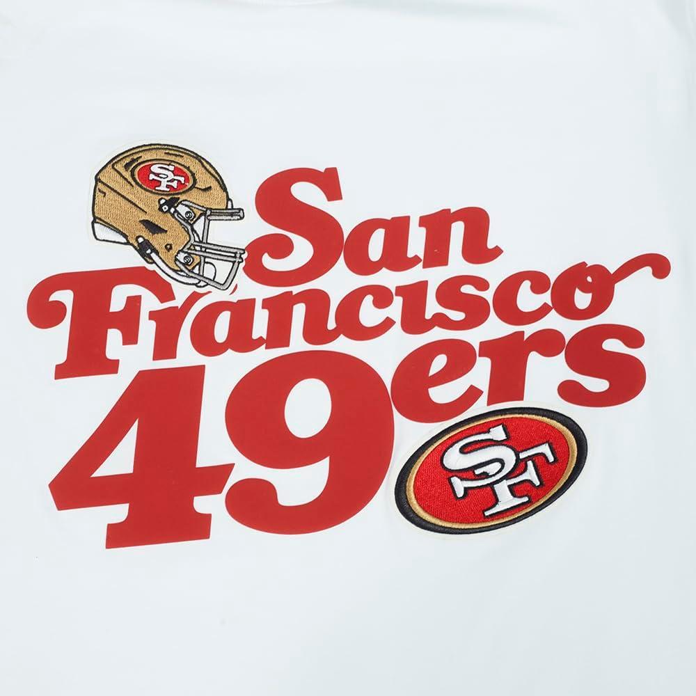 imagePro Standard Mens NFL San Francisco 49ers Souvenir Short Sleeve Tee White M