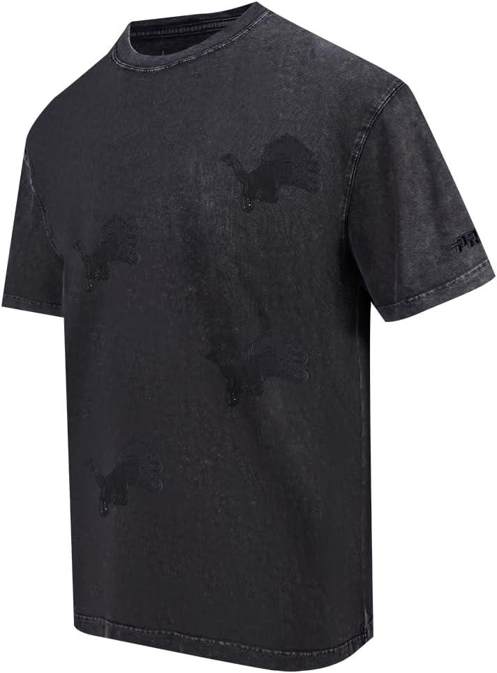 imagePro Standard Mens NFL Washed Vanguard Short Sleeve TeeWashed Black