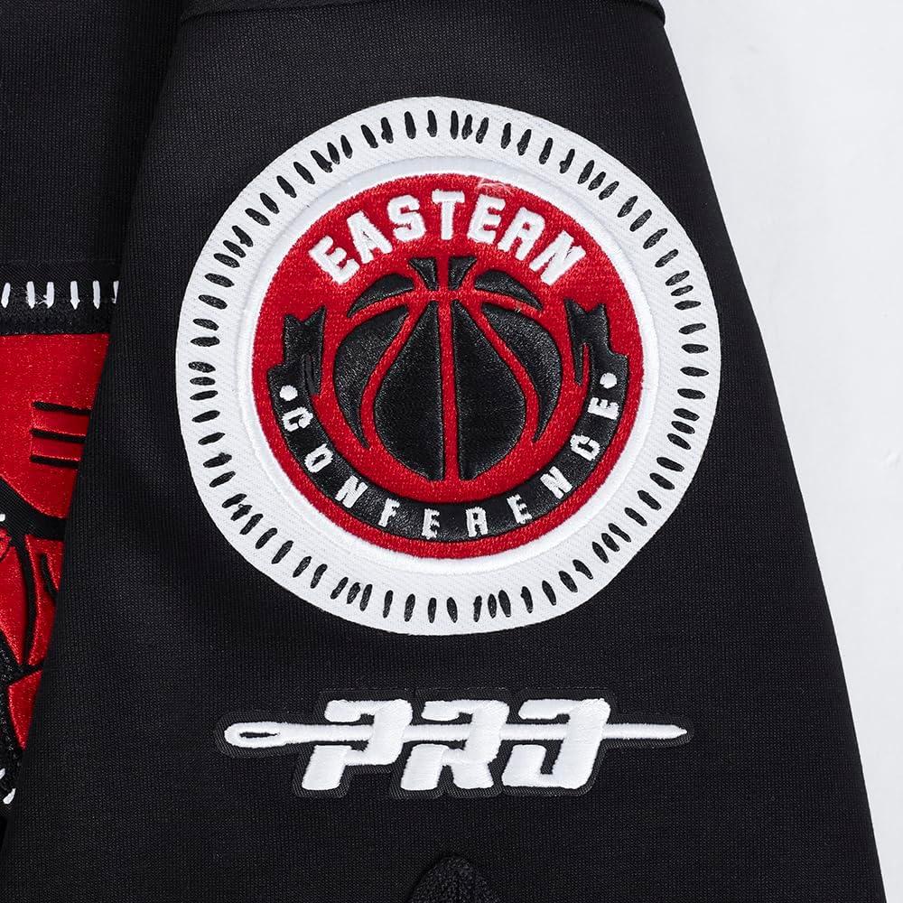 imagePro Standard NBA Mens Mens NBA DIY Pick Stitch Cotton Double Knit Button DownBlack