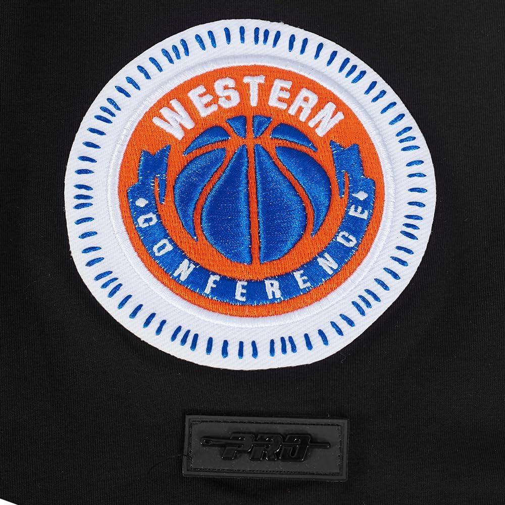 imagePro Standard NBA Mens Mens NBA DIY Pick Stitch Cotton Short Sleeve TeeBlack